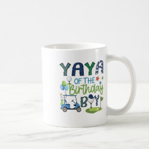 Mug Yaya du garçon d'anniversaire trou en un sport de