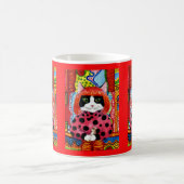 Mug Yayoi Kusama hommage comme mignonne souris de chat (Centre)