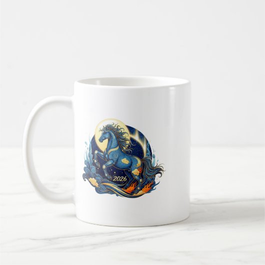 Mug Year Of The Horse 2026 Chinese Lunar Zodiac Appare (Gauche)