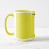 Mug Yellow 4:6 Portrait Frame Photo Text Custom Combo (Gauche)