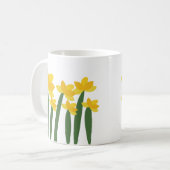 Mug Yellow Daffodil Floral Flower (Devant gauche)