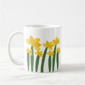 Mug Yellow Daffodil Floral Flower (Gauche)