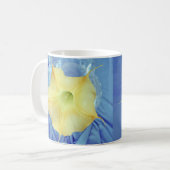 Mug Yellow Datura Flower Photo Art Café Coupe (Devant gauche)
