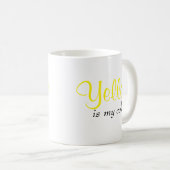 Mug Yellow est ma couleur disant (Devant droit)