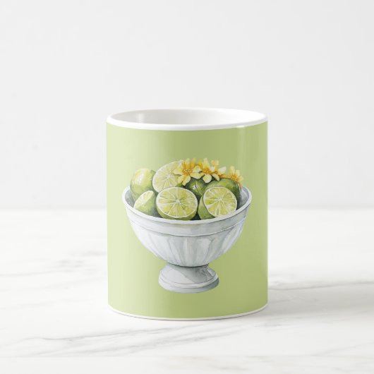 Mug Yellow Flowers & Limes (Centre)