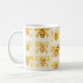 Mug Yellow Honey Bees Christmas (Gauche)