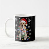 Mug Yellow Labrador Retriever Christmas Tree Light Paj (Gauche)