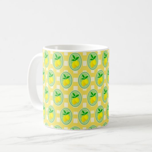 Mug Yellow Lemons (Devant gauche)