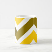 Mug Yellow Olive Chevron Geometric Pattern (Centre)