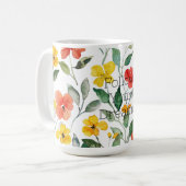 Mug Yellow Orange Flowers (Devant gauche)