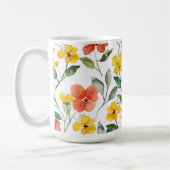 Mug Yellow Orange Flowers (Gauche)