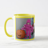 Mug Yellow Personnaliser 3 MODÈLE PHOTO Café cadeau (Gauche)
