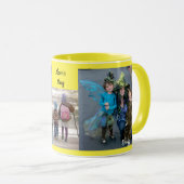 Mug Yellow Personnaliser 3 MODÈLE PHOTO Café cadeau (Devant droit)