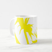 Mug YELLOW - Tazon con Flor del paraíso en amarillo (Devant gauche)