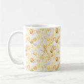Mug Yellow White Gold Honeycombs (Gauche)
