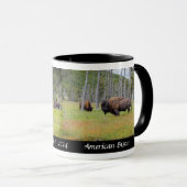 Mug Yellowstone - Bison d'Amérique - Café Design (Devant droit)