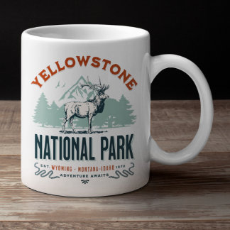 Mug Yellowstone National Park Vintage Landscape