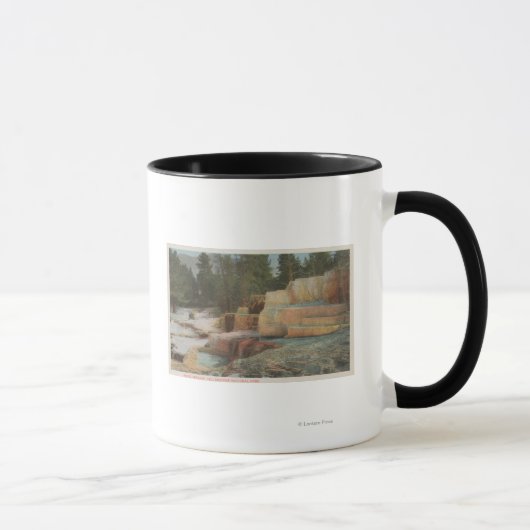Mug Yellowstone, vue de la terrasse de l'ange (Droite)