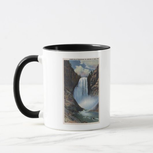 Mug Yellowstone, WYLower Chutes de vue inférieure (Gauche)