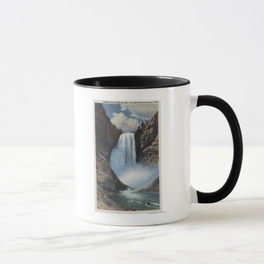 Mug Yellowstone, WYLower Chutes de vue inférieure (Droite)