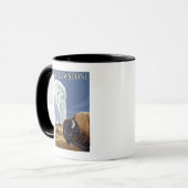 Mug YellowstoneBison avec la vieille foi (Devant gauche)