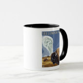 Mug YellowstoneBison avec la vieille foi (Devant droit)