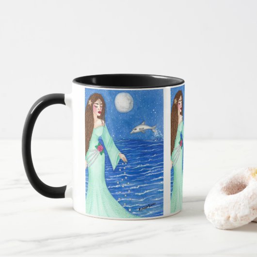 Mug Yemaya, Goddess of the Sea (Avec donut)