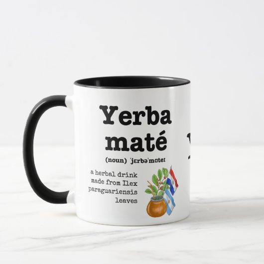 Mug YERBA MATE Définition Monogramme (Gauche)