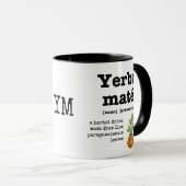 Mug YERBA MATE Définition Monogramme (Devant droit)