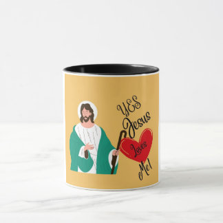 Mug "Yes, Jesus Loves Me" Yellow