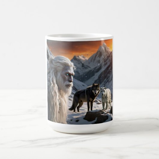Mug Yeti et le léopard des neiges (Centre)