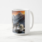 Mug Yeti et le léopard des neiges (Devant droit)