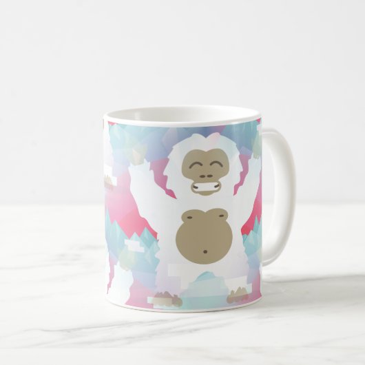 Mug yeti rose (Devant droit)