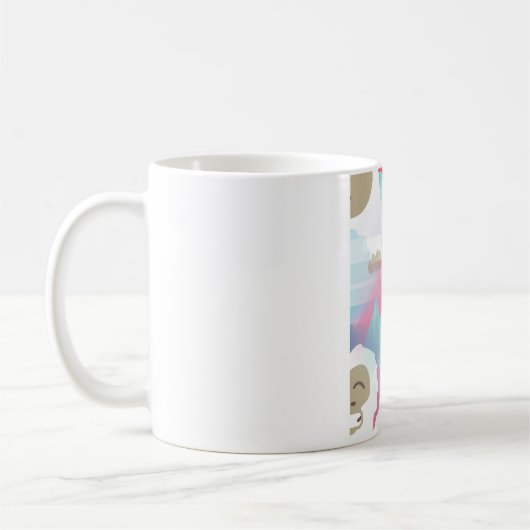 Mug yeti rose (Gauche)