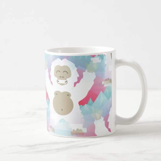 Mug yeti rose (Droite)