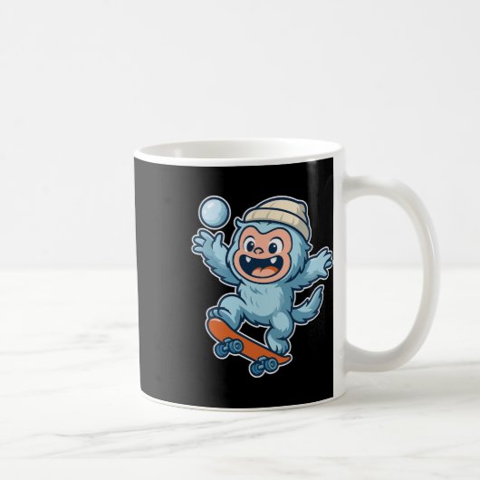 Mug Yeti Snowll Skateboard Fun  (Droite)