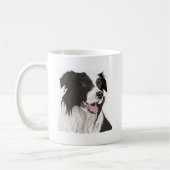 Mug yeux bleus noirs et blancs (Gauche)