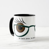Mug Yeux Brown et lunettes (Devant gauche)