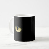 Mug Yeux de chat noir | Macro oeil chat (Devant gauche)