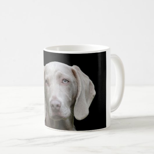 Mug Yeux de chiot de Weimaraner (Devant droit)