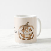 Mug Yeux de citrouille orange Halloween (Devant droit)