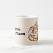 Mug Yeux de citrouille orange Halloween (Centre)