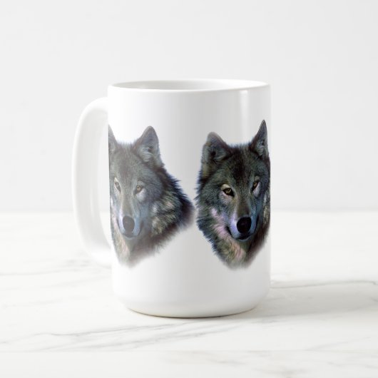 Mug Yeux de loup gris (Devant gauche)