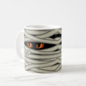 Mug Yeux de maman Halloween Orange ID685 (Devant gauche)