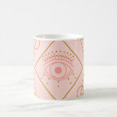 Mug Yeux en or rose : conception géométrique sans cout (Centre)