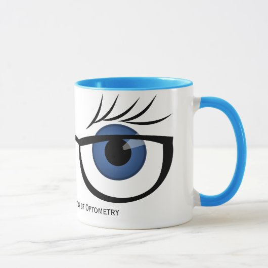 Mug Yeux et lunettes bleus (Droite)