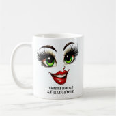 Mug Yeux fabuleux et féroces Visage drôle (Gauche)
