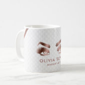 Mug Yeux Maquillage artiste Lashes Lash Eyelashes Brow (Devant gauche)