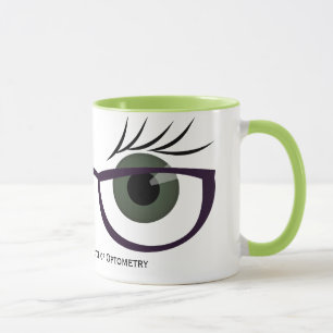 Mug Yeux verts et lunettes