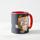 Mug Yiddish : Tous Les Humains Sont Des Frères ! Une f (Devant droit)